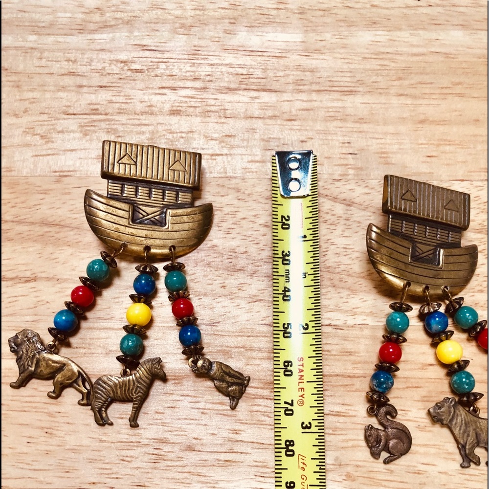 Noah’s Ark pierced earrings.